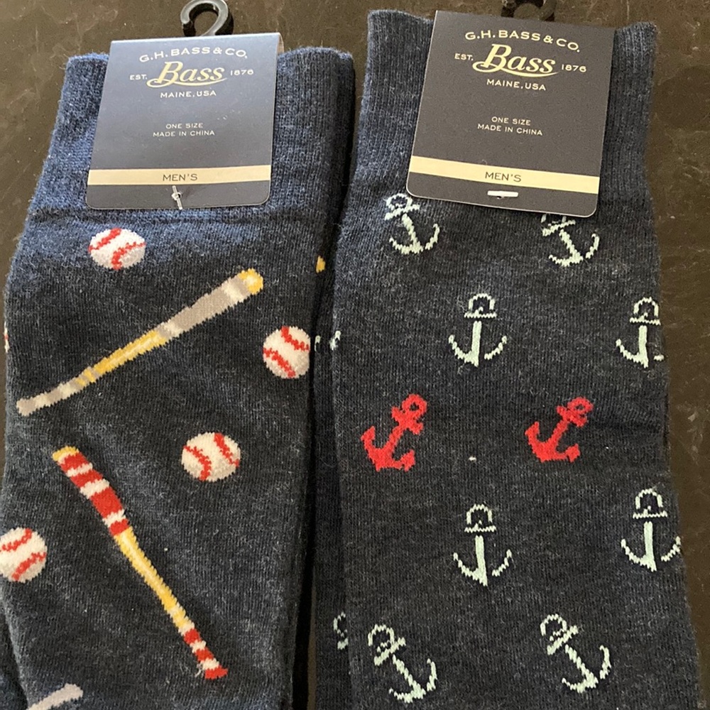 Bass socks for men nwt